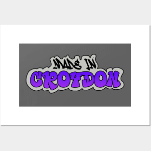 Made in Croydon I Garffiti I Neon Colors I Purple Posters and Art